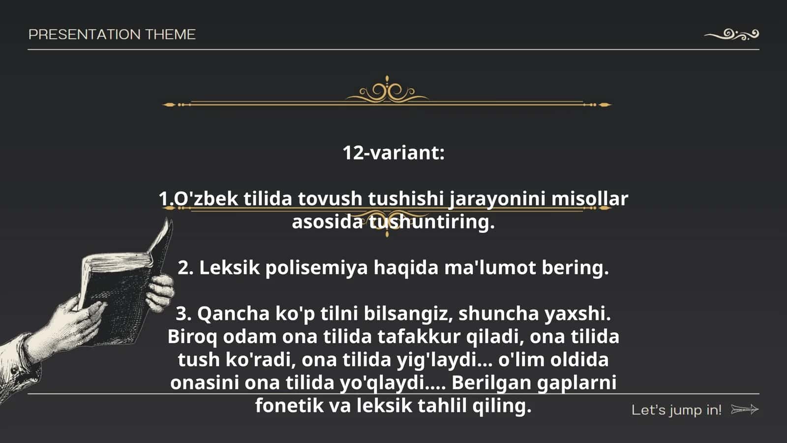 O'zbek tilida tovush tushishi jarayoni 1