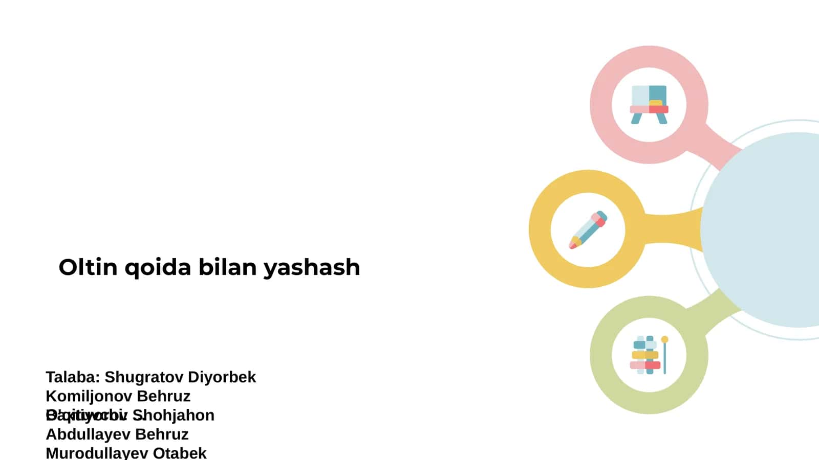 Oltin qoida bilan yashash 1