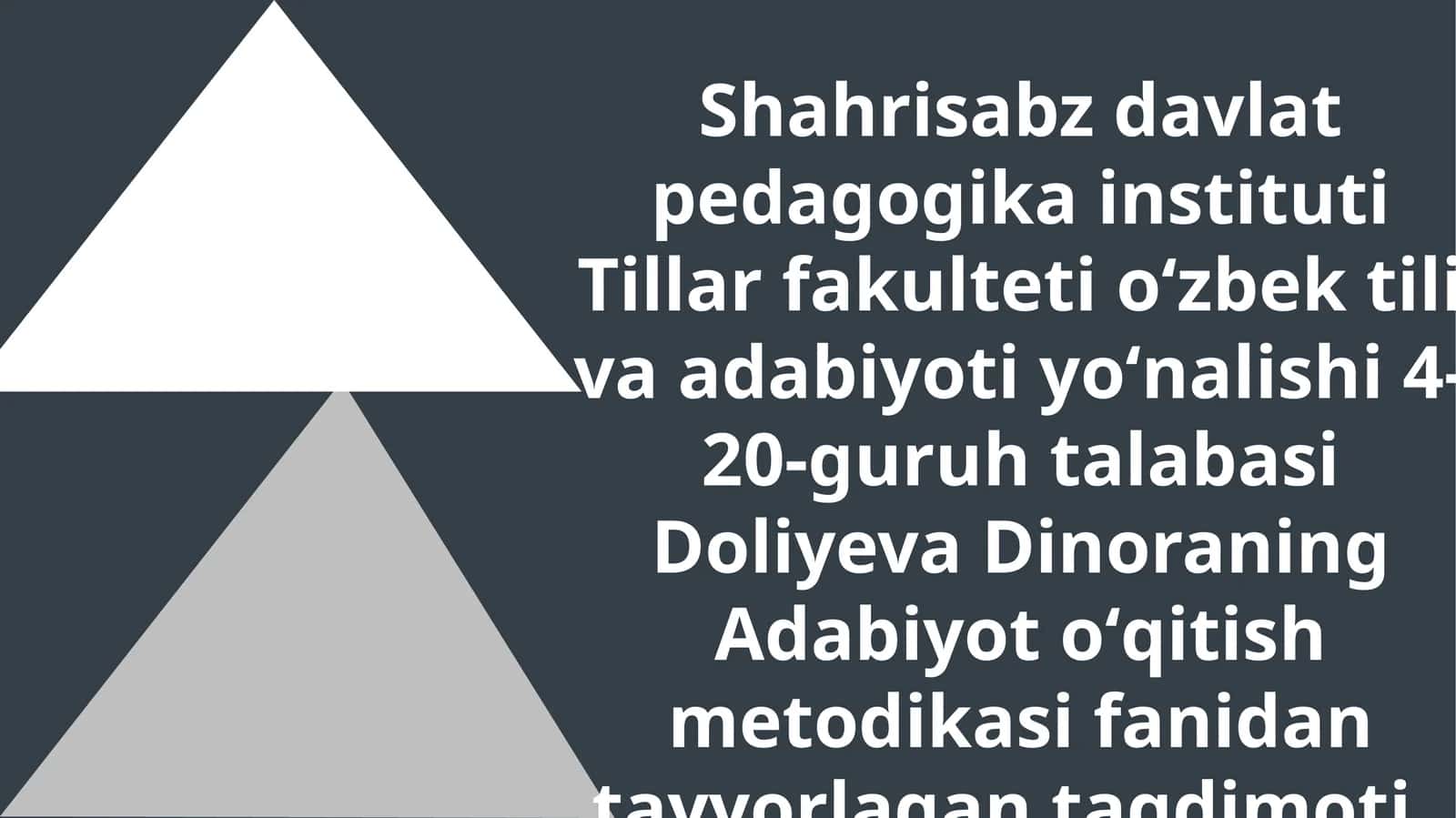 Ruboiyjanrinioʻrganish 1