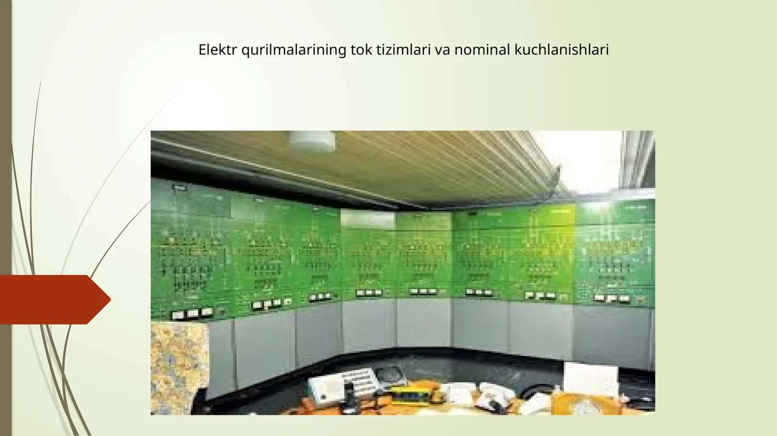 Elektr qurilmalarining tok tizimlari va nominal kuchlanishlari 1