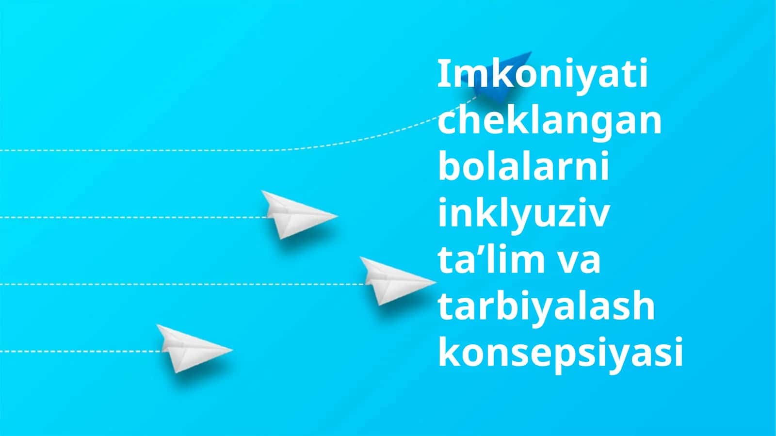 Imkoniyati cheklangan bolalarni inklyuziv ta’lim va tarbiyalash konsepsiyasi 1
