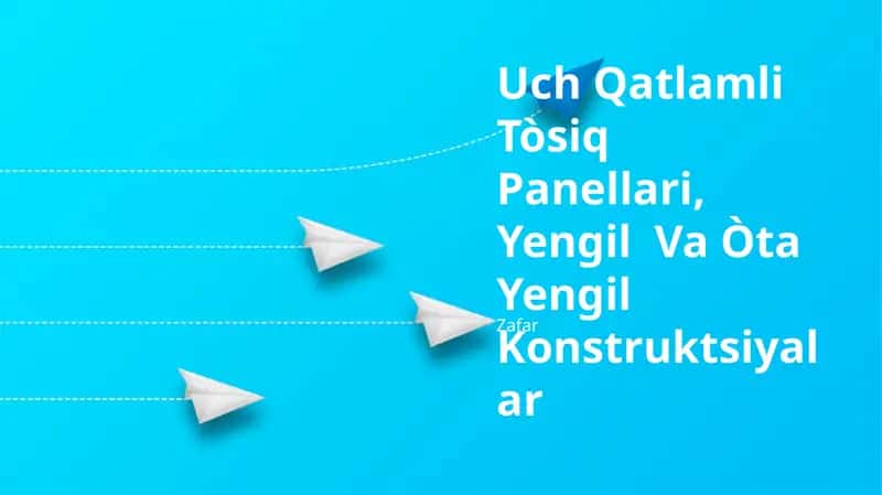 Uch Qatlamli Tòsiq Panellari, Yengil Va Òta Yengil Konstruktsiyalar 1