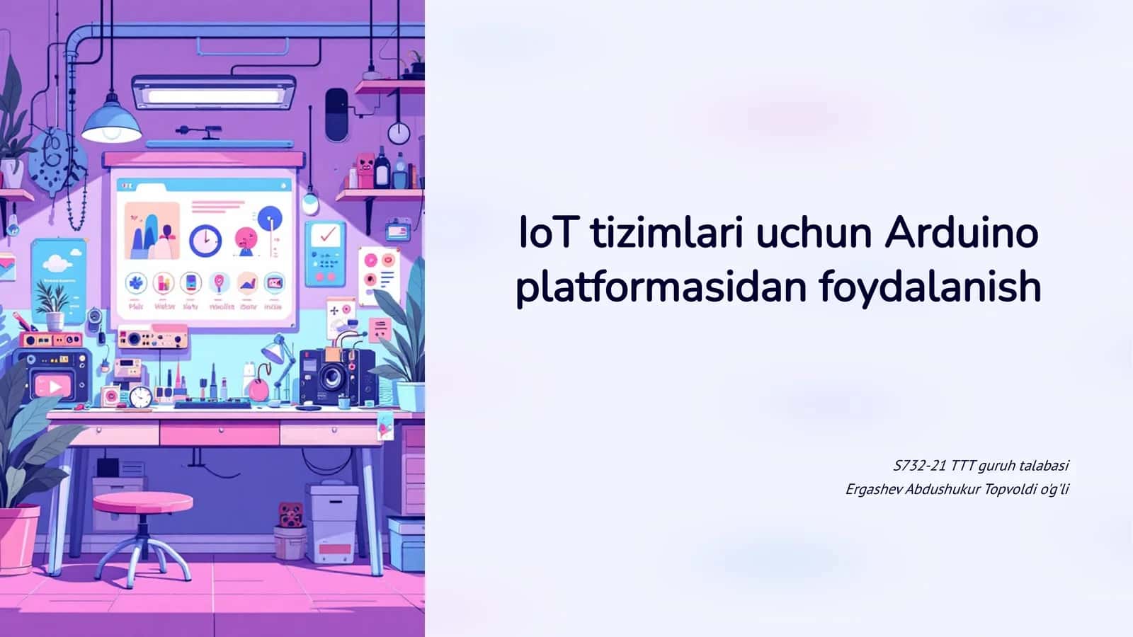 IoT tizimlari uchun Arduino platformasidan foydalanish 1