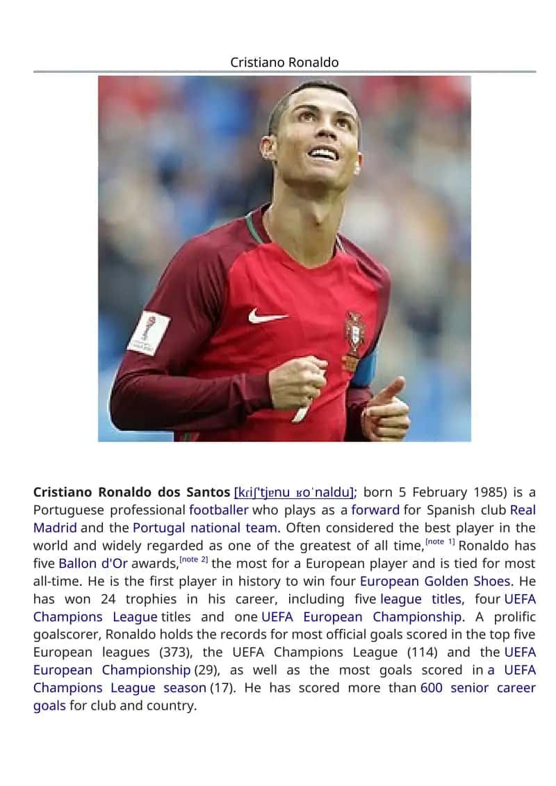 Cristiano Ronaldo 1