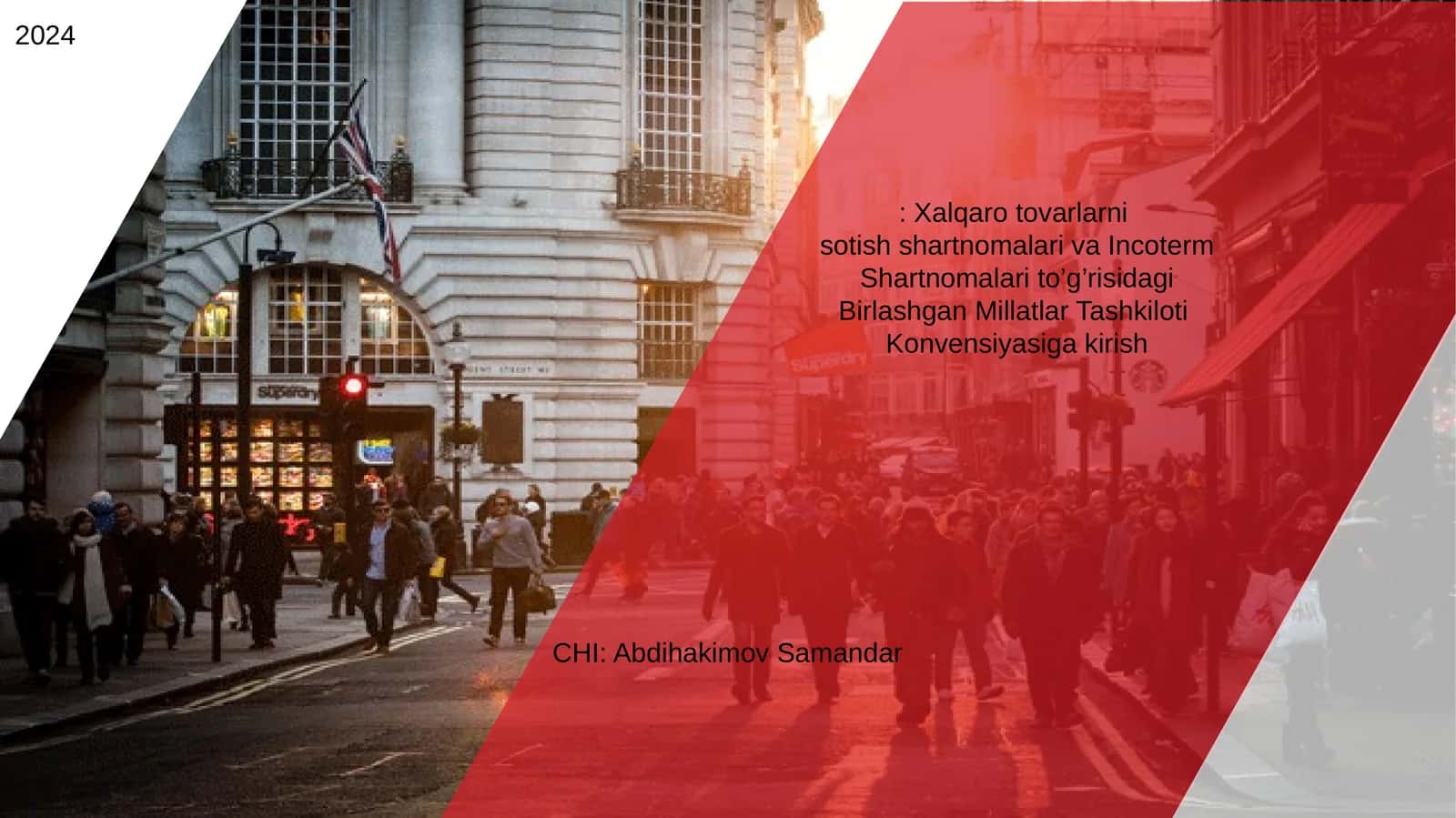 Xalqaro tovarlarni sotish shartnomalari va Incoterm Shartnomalari to’g’risidagi Birlashgan Millatlar Tashkiloti Konvensiyasiga kirish 1