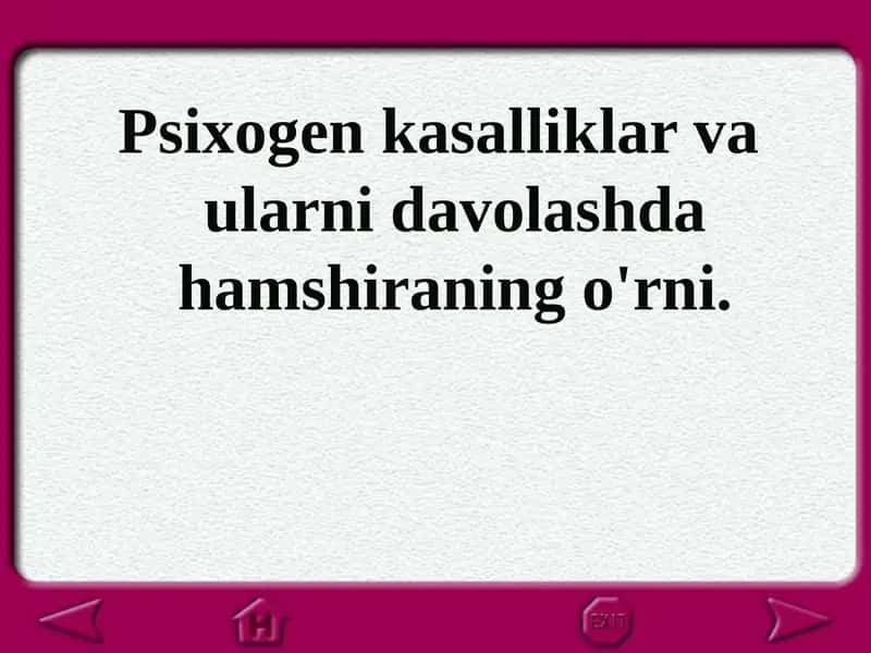 Psixogen kasalliklar 1