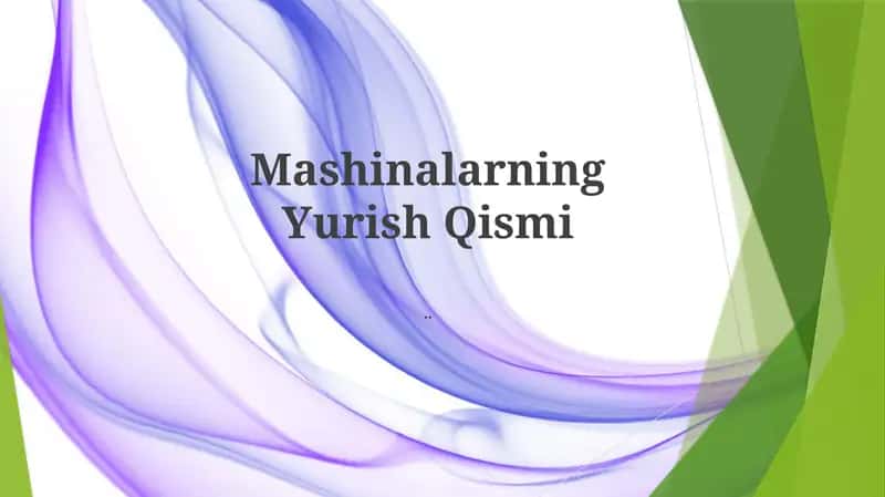 Mashinalarning Yurish Qismi 1