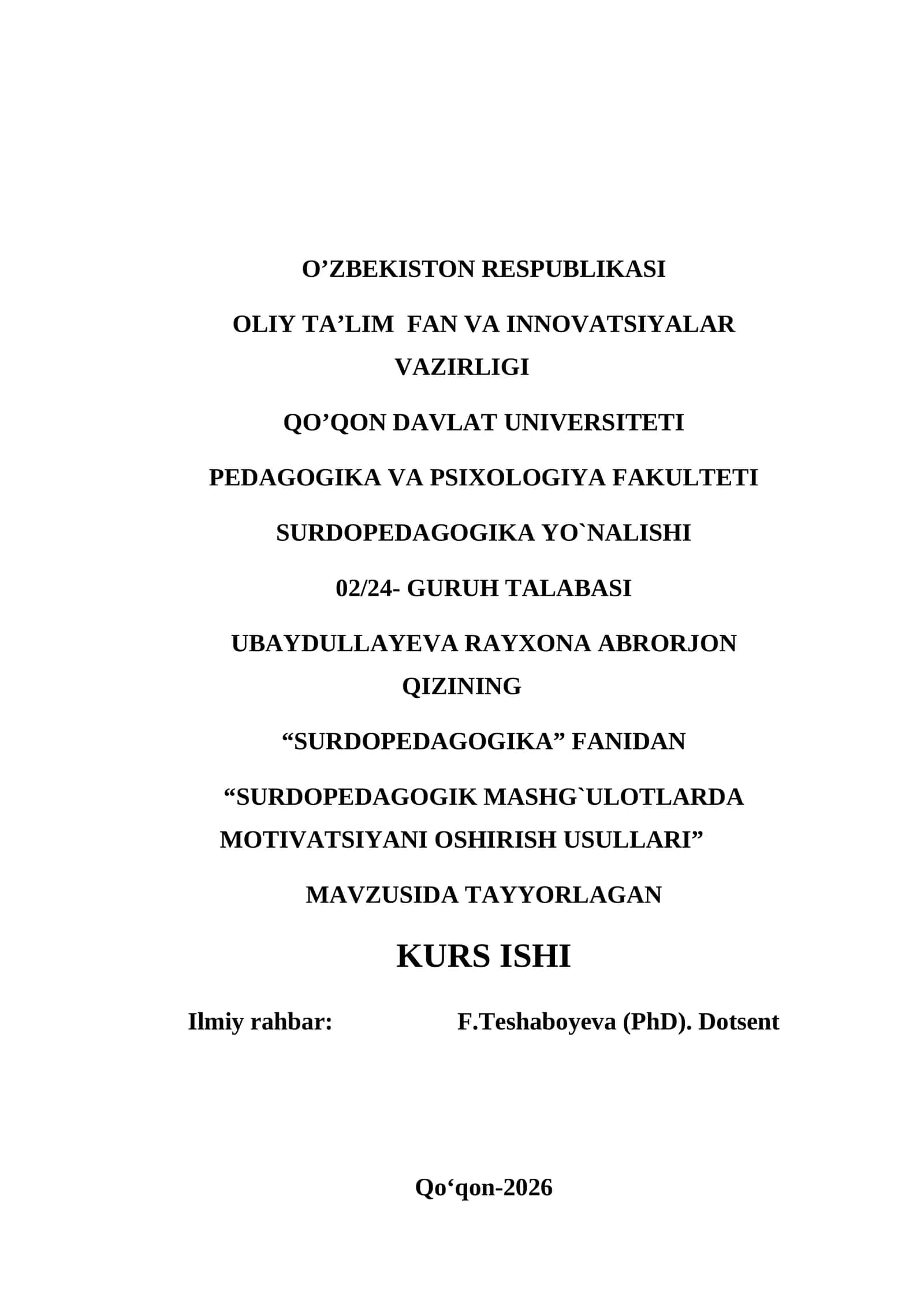 Surdopedagogik Mashg'ulotlarda Motivatsiyani Oshirish Usullari 1