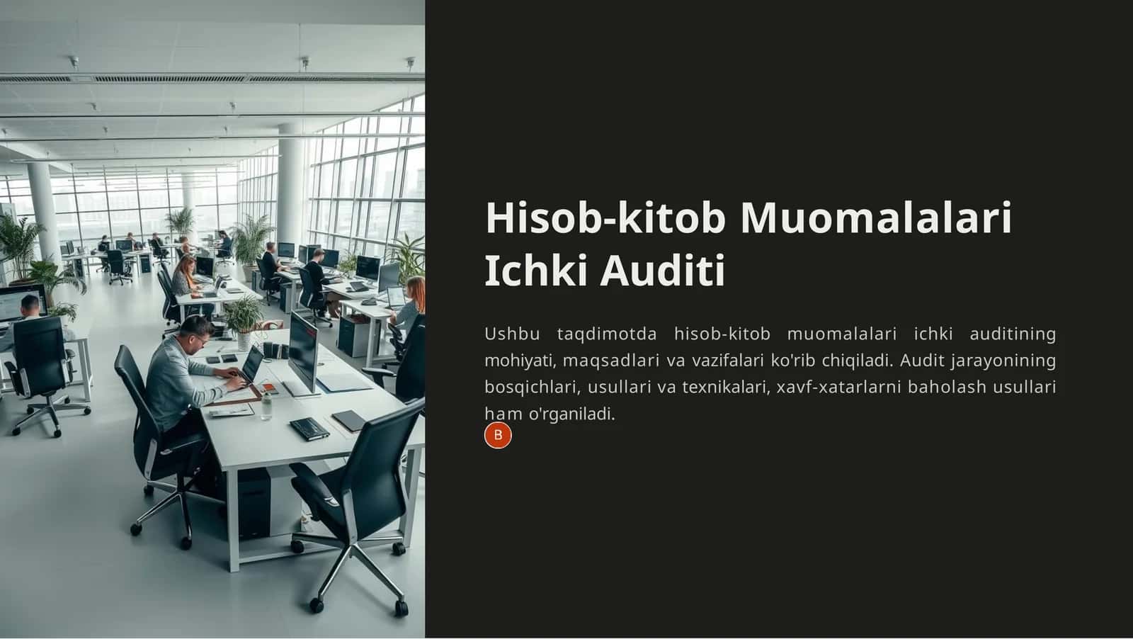 Hisob-kitob Muomalalari Ichki Auditi 1