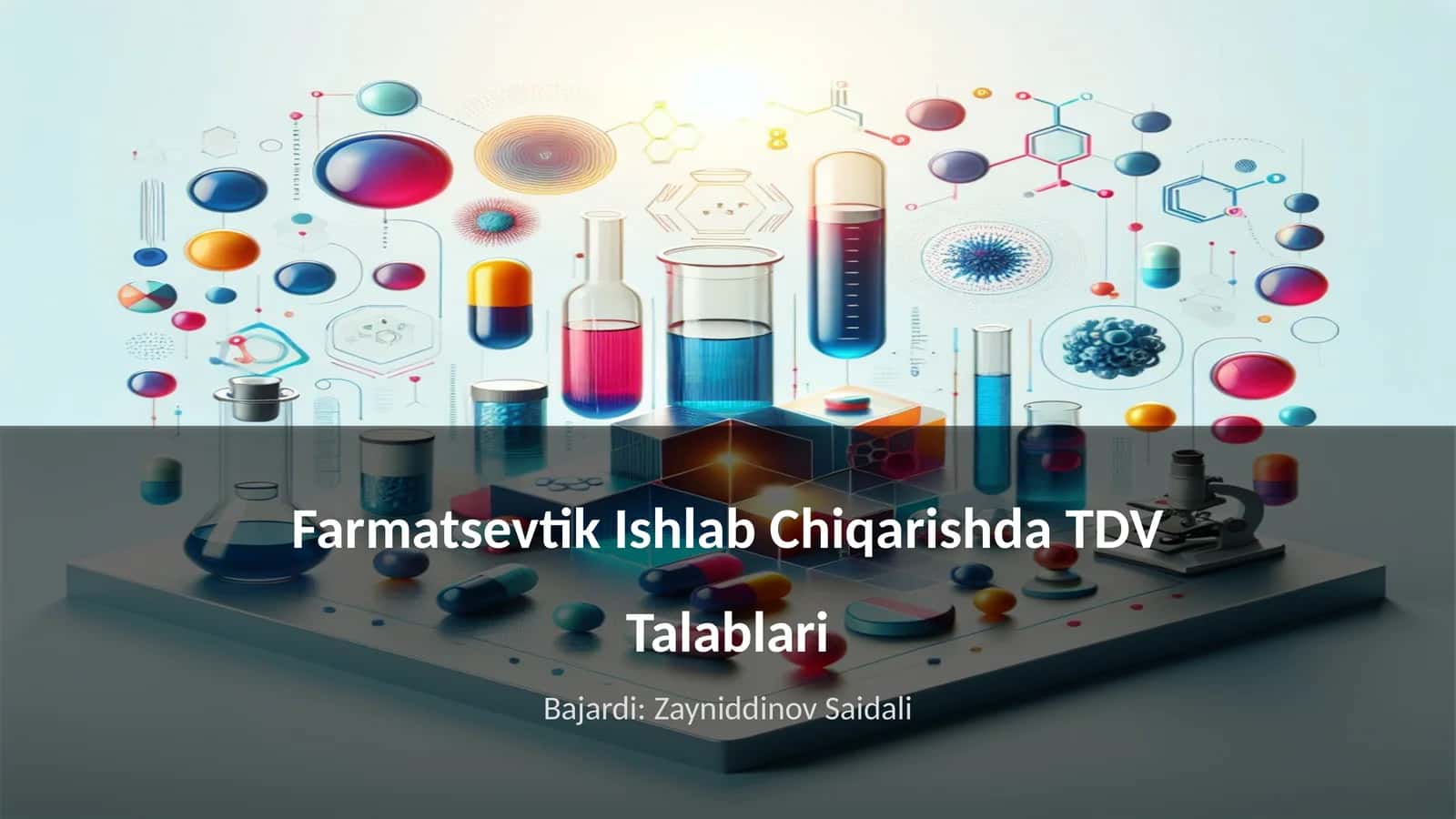 Farmatsevtik Ishlab Chiqarishda TDV Talablari 1