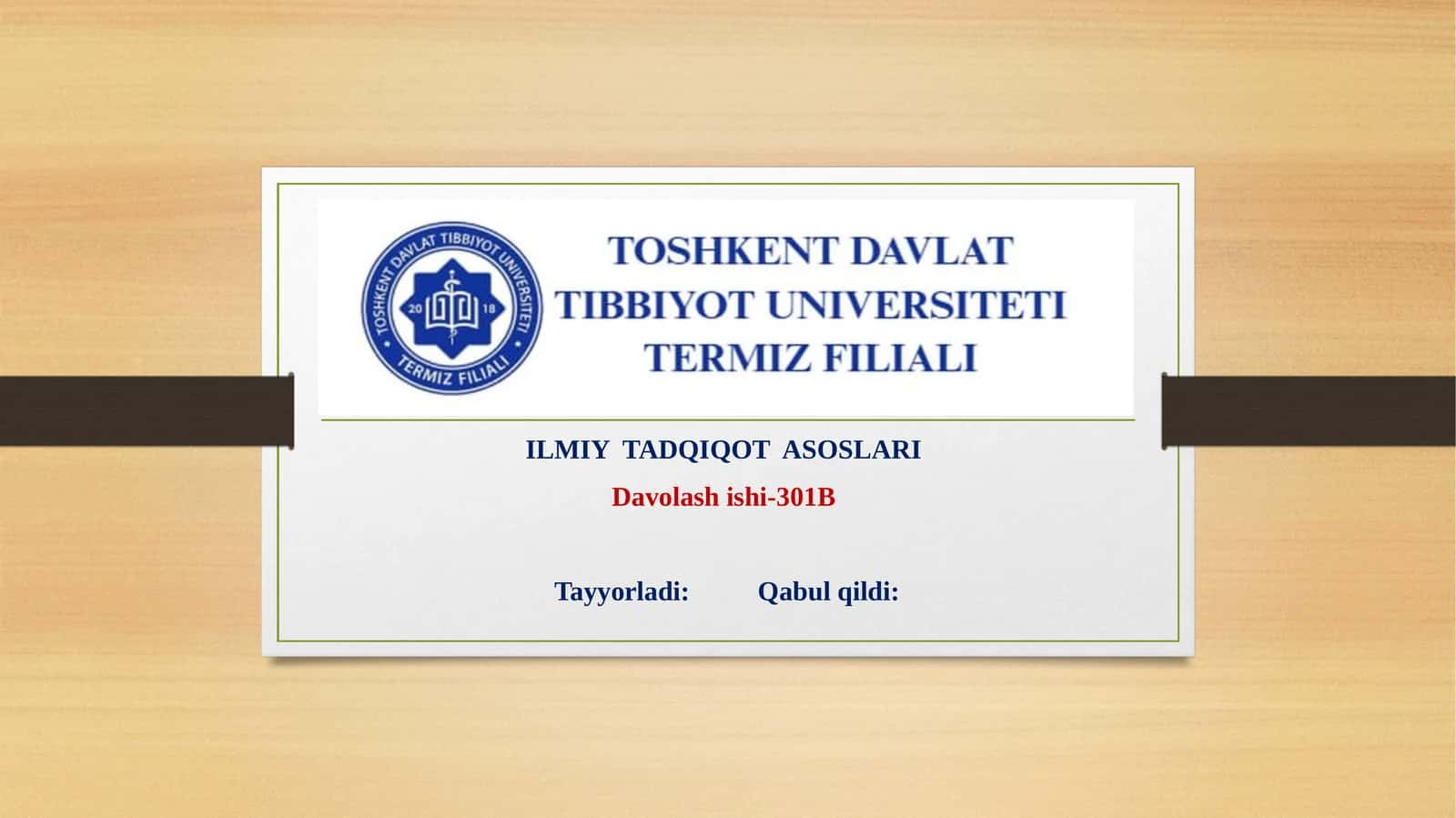 Ilmiy tadqiqotchilik ishining rejalashtirilishi 1