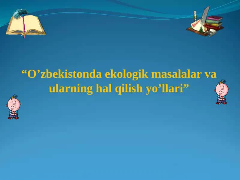 EKOLOGOYA FANING RIVOJLANISH TARIXI 1