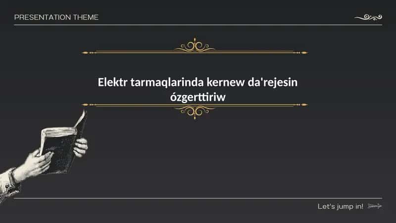 Transformatorlar ha’m kernew da'rejesin o'zgertiriw prinsipleri 1