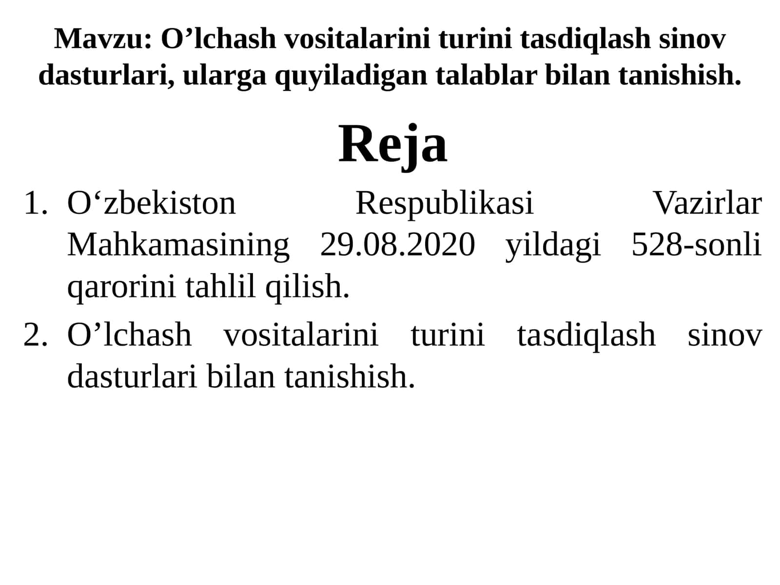 Oʼlchash vositalari 1