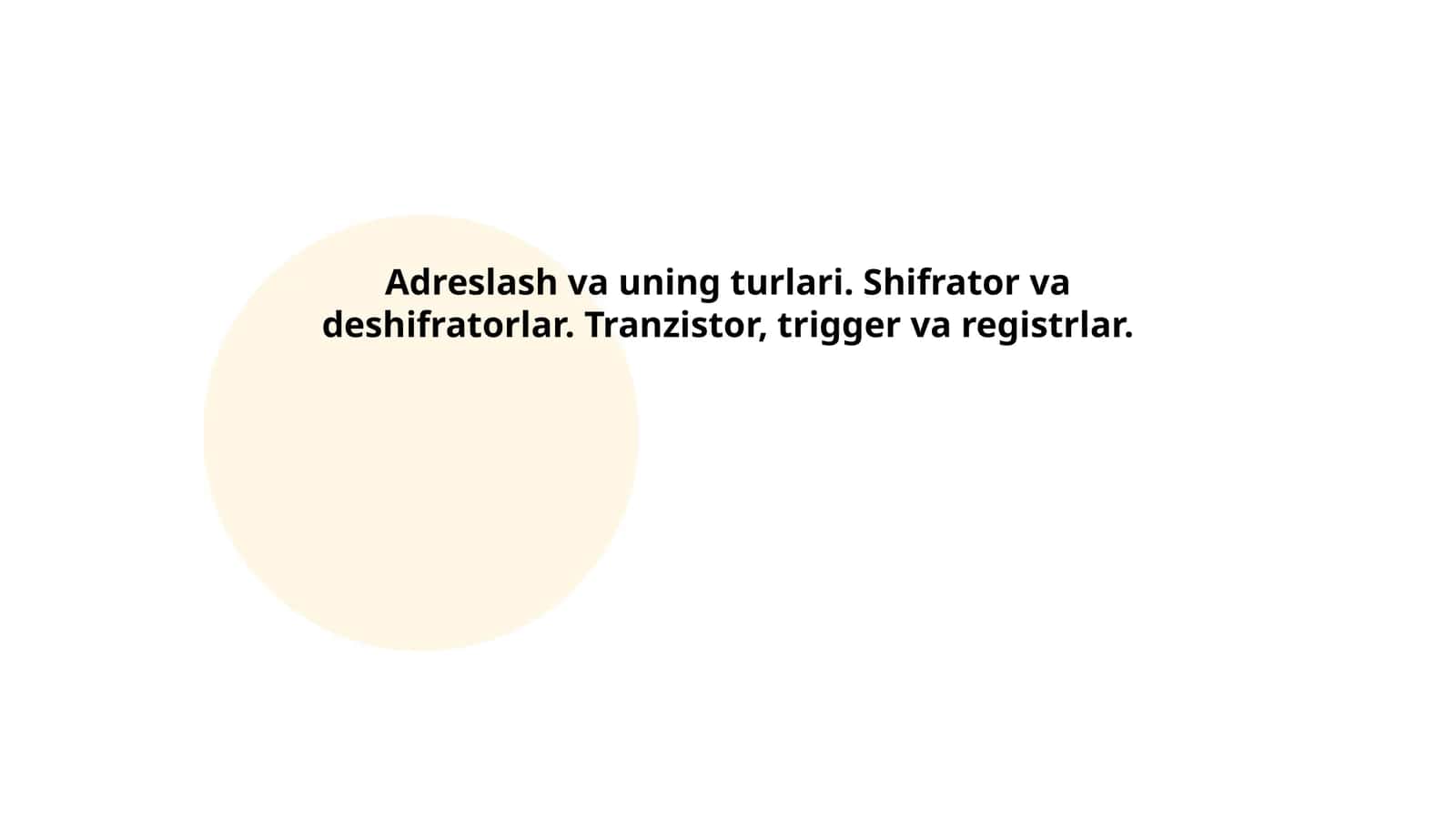 Adreslash va uning turlari 1