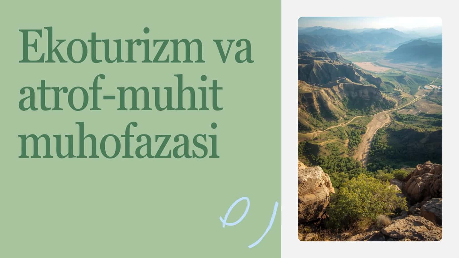 Ekoturizm va atrof-muhit muhofazasi 1