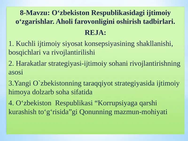 Korrupsiyaga qarshi kurash 1