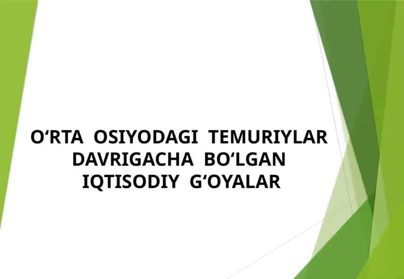 Burhoniddin Marg‘inoniyning “Hidoya” asarida iqtisodiy fikrlar 1