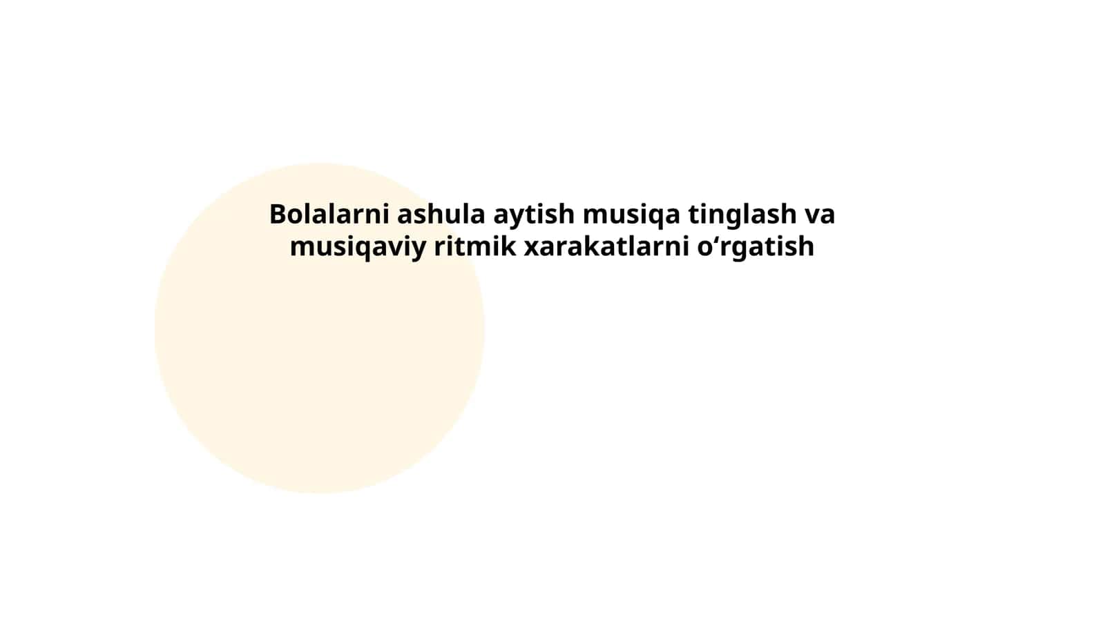 Bolalarni ashula aytish musiqa tinglash va musiqaviy ritmik xarakatlarni oʻrgatish 1