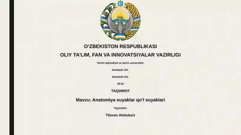 Anatomiya suyaklar qoʻl suyaklari