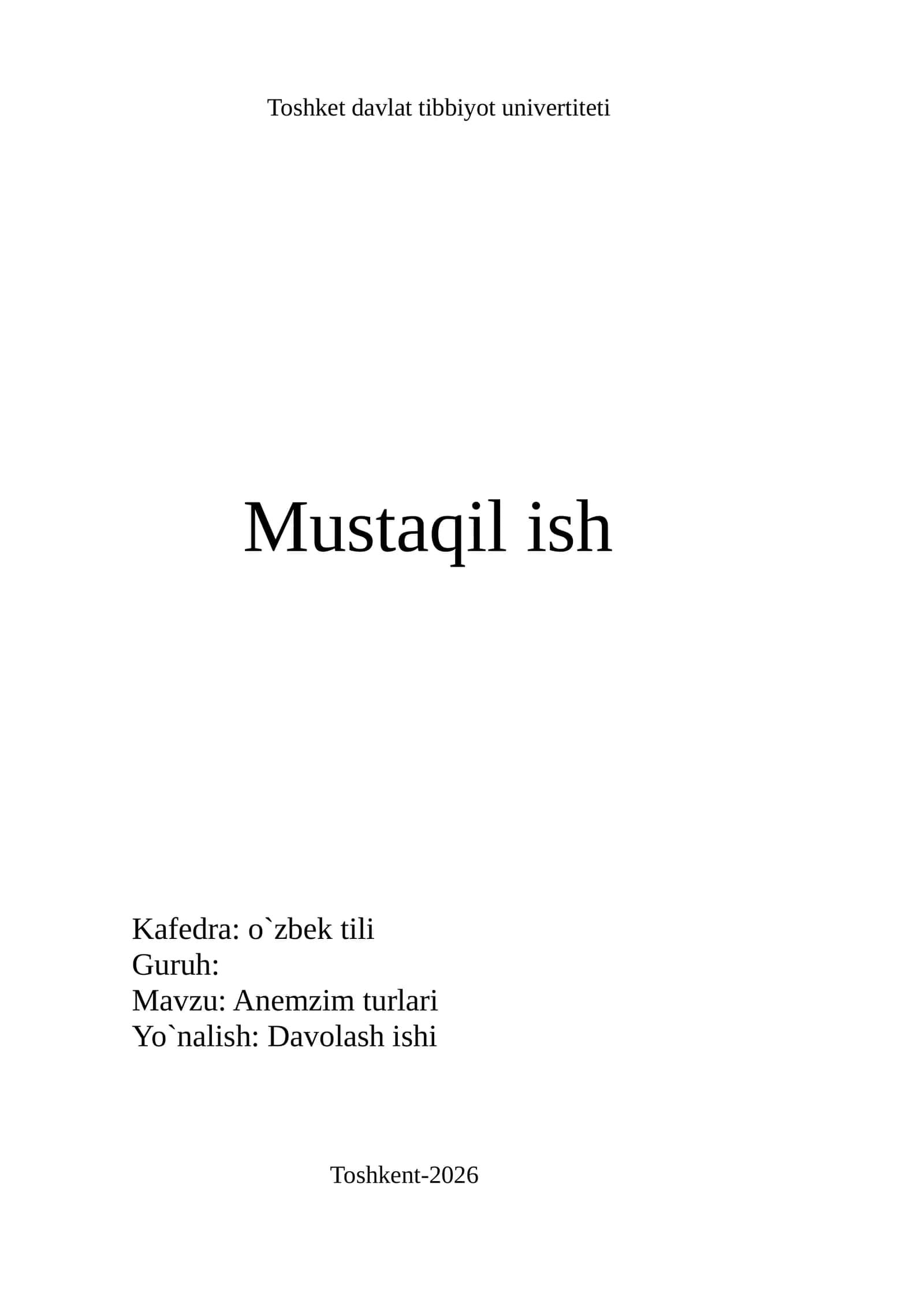 Anemzim turlari 1