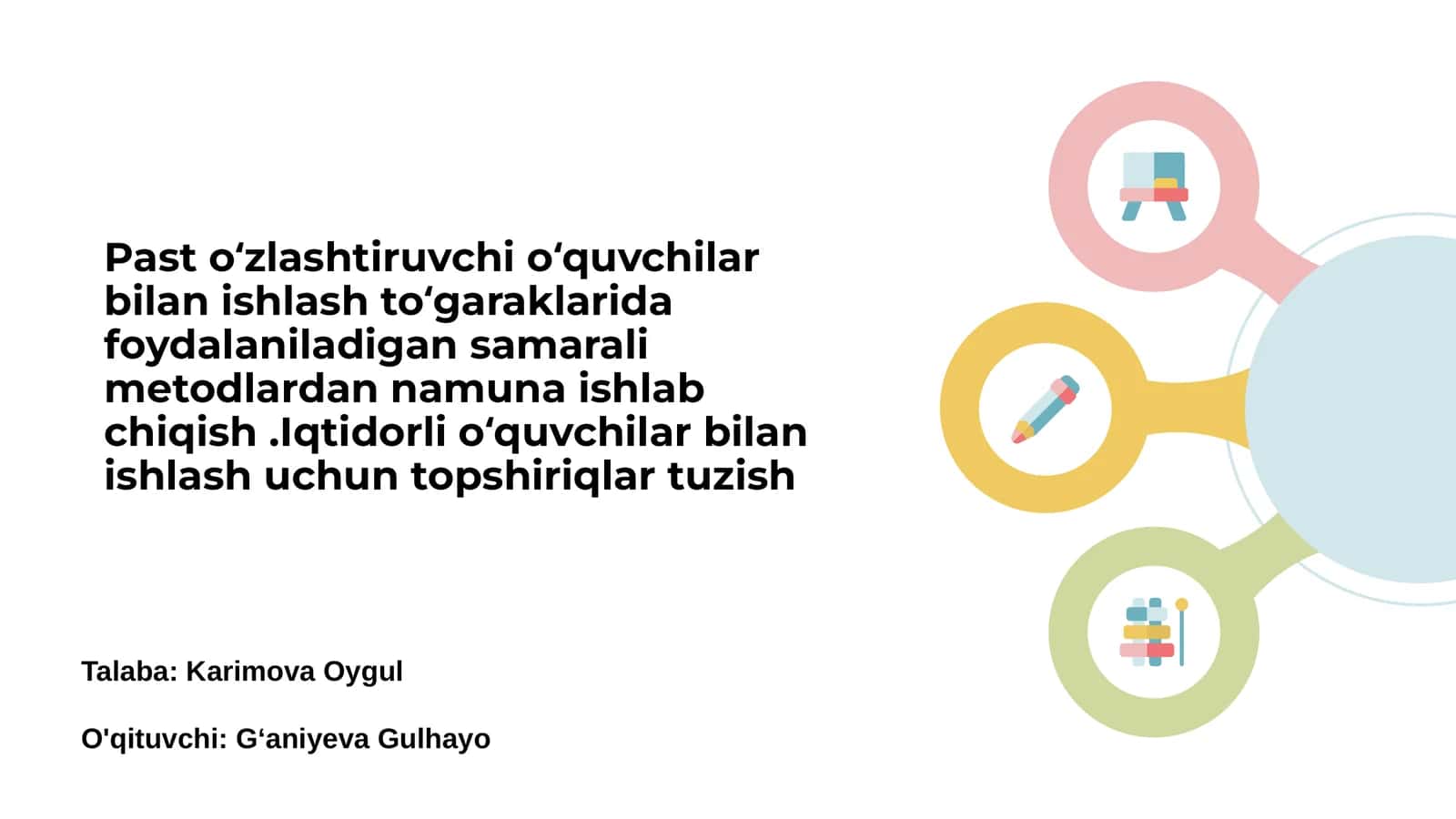 O'quvchilarning individual o'ziga xosliklari 1