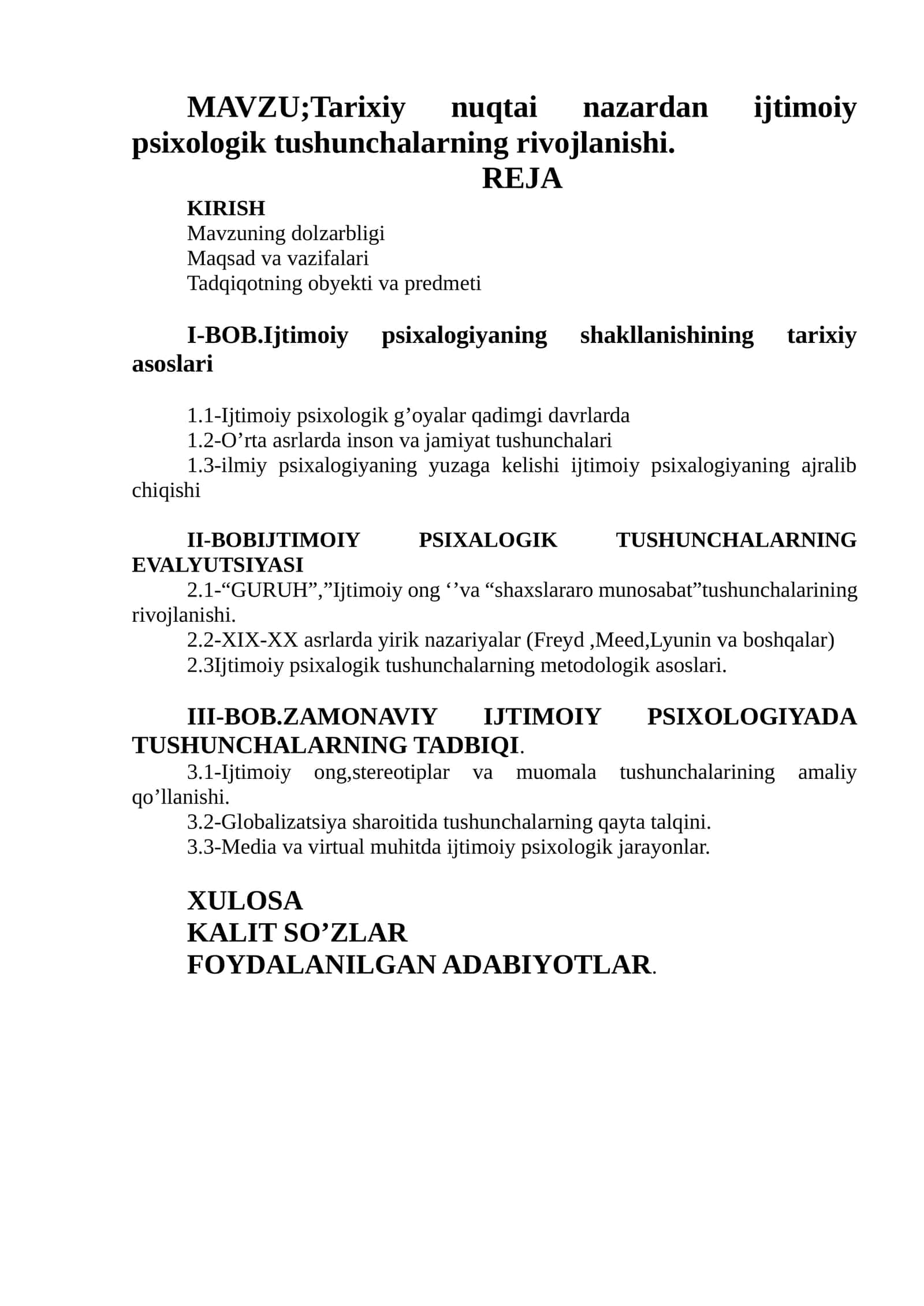 Tarixiy nuqtai nazardan ijtimoiy psixologik tushunchalarning rivojlanishi 1