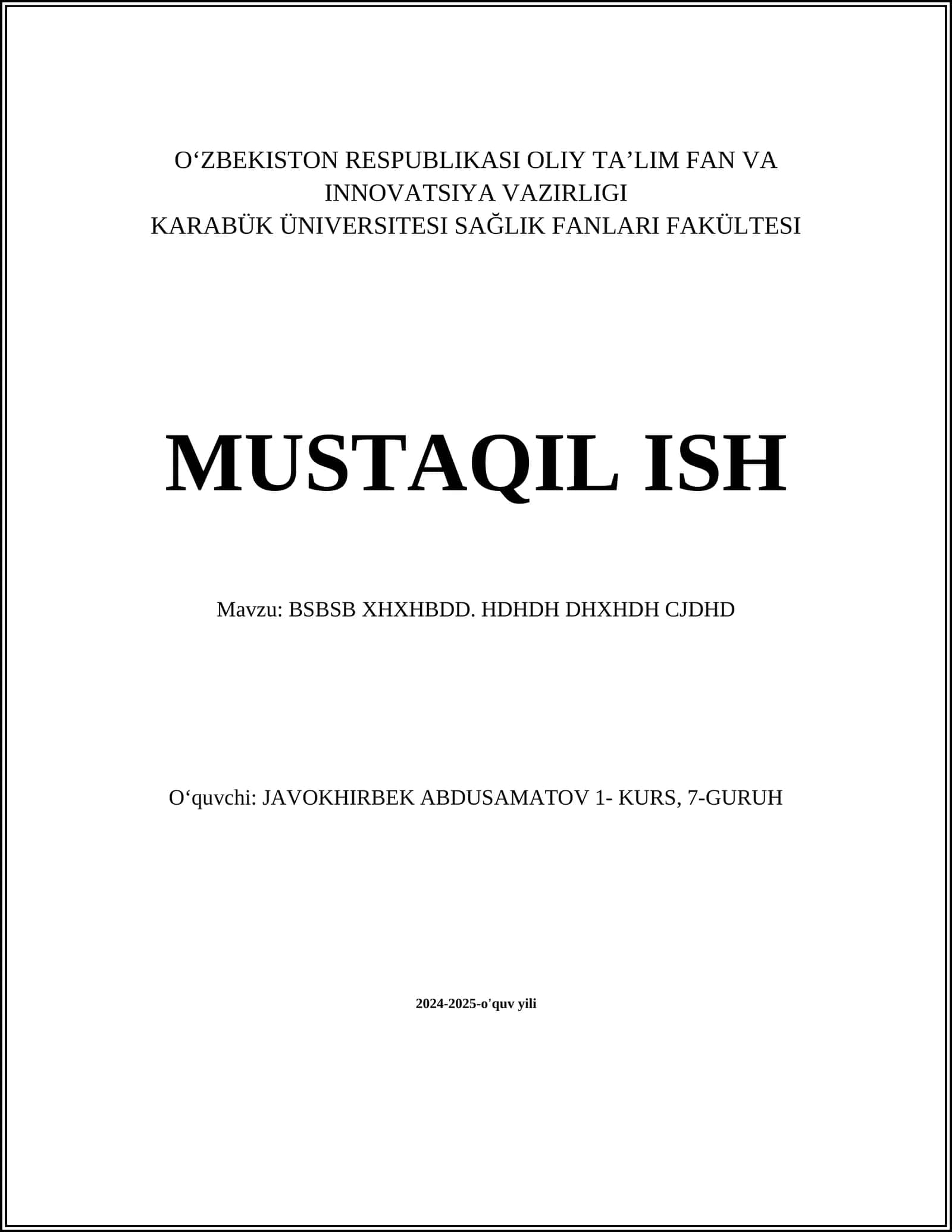 Klimat o'zgarishi 1