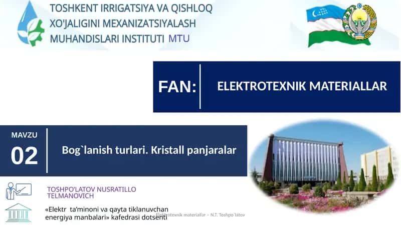 Elektrotexnik materiallar 1