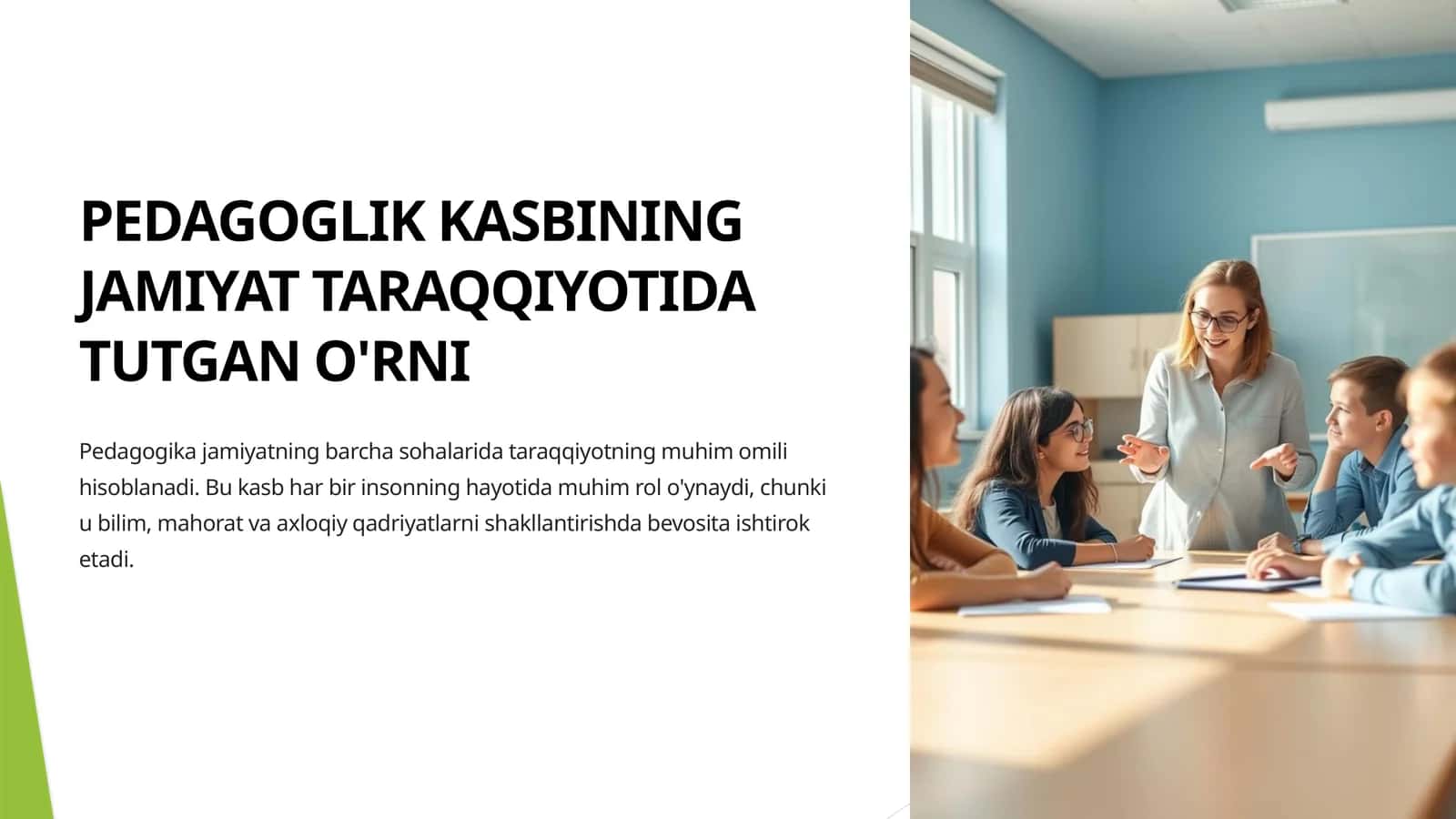 Pedagoglik kasbi 1