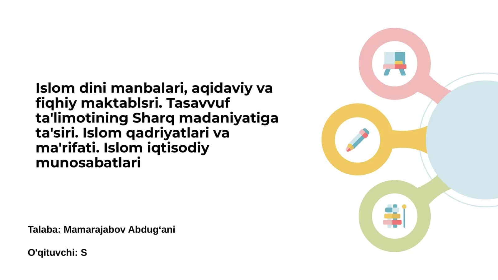 Islom dini asosiy manbalari 1