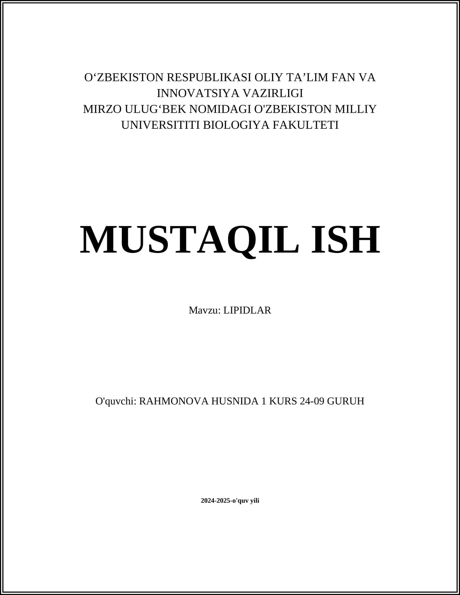 LIPIDLAR 1