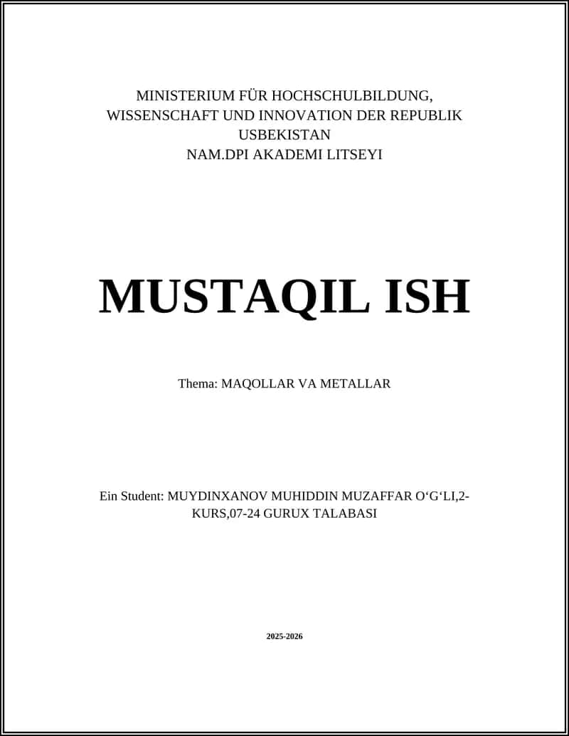 NAM.DPI AKADEMI LITSEYI MUSTAQIL ISH 1