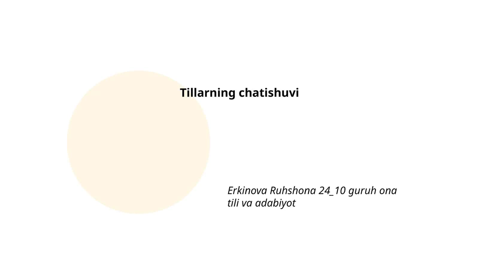 Til va Madaniyat 1