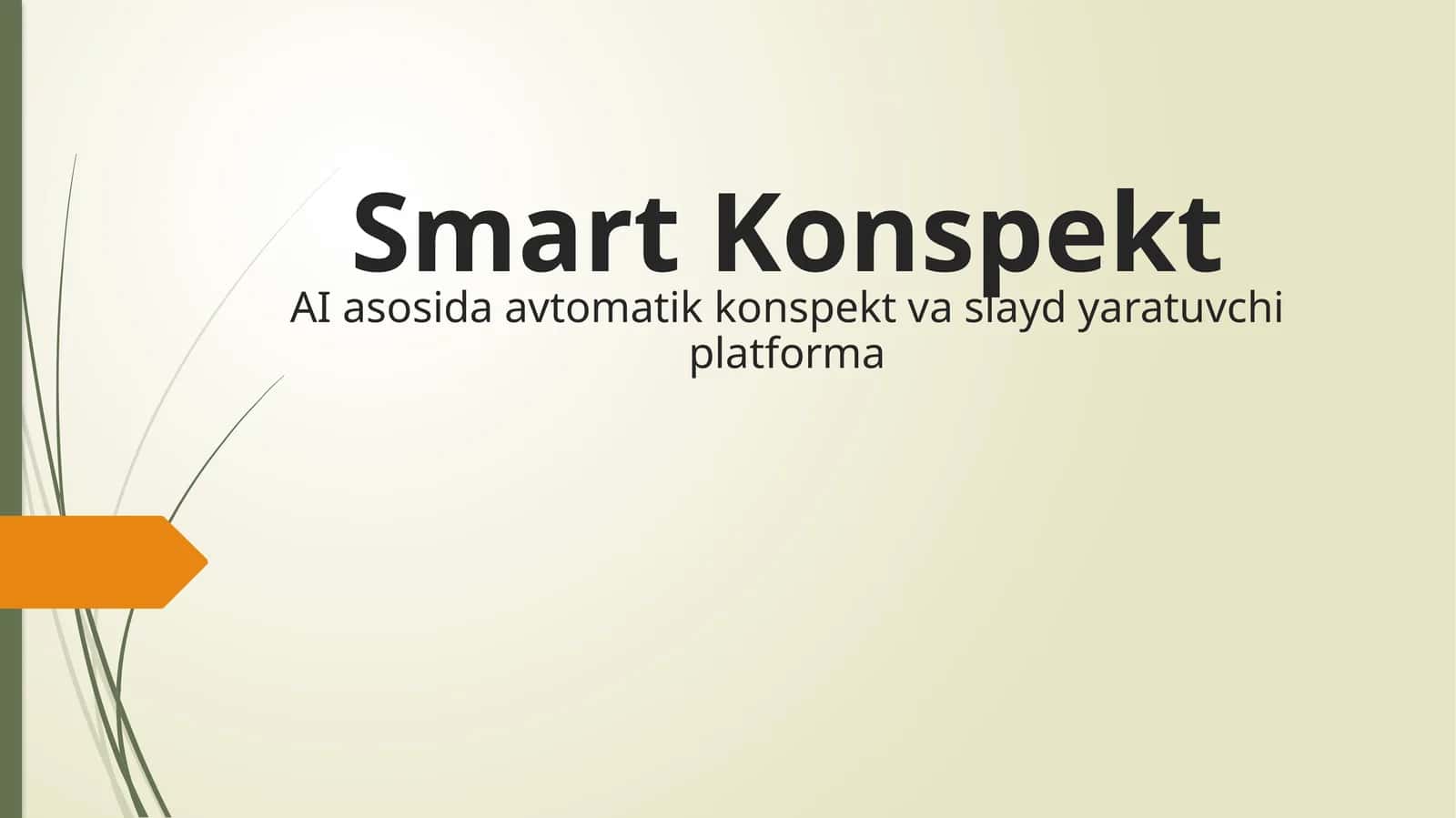 Smart Konspekt AI asosida avtomatik konspekt va slayd yaratuvchi platforma 1