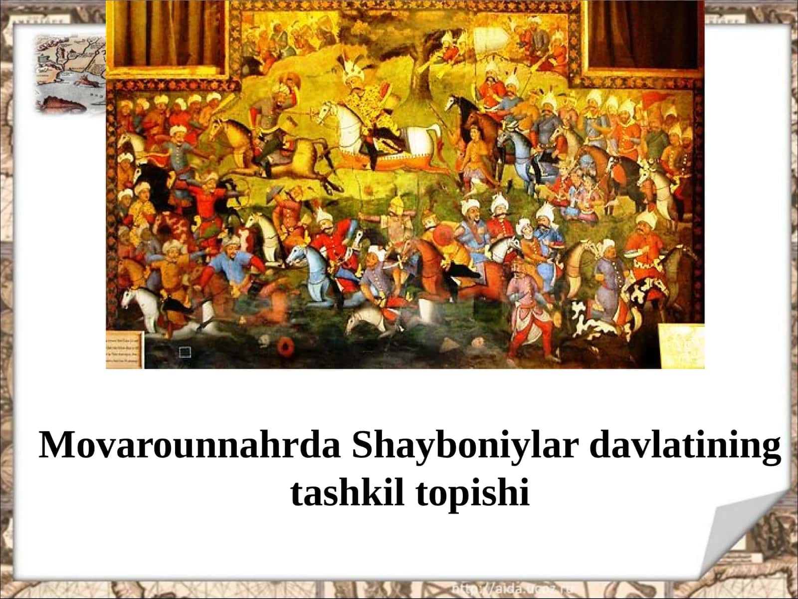 Movarounnahrda Shayboniylar davlatining tashkil topishi 1