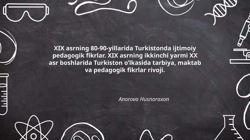 Turkistonda Ijtimoiy Pedagogik Fikrlar 1
