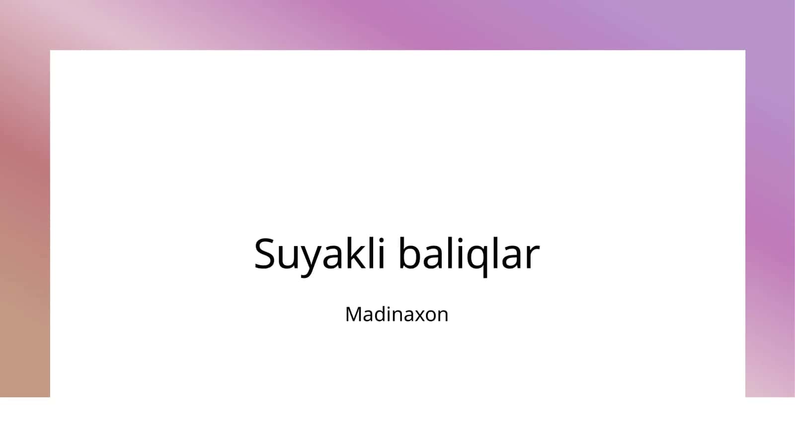 Suyakli baliqlar 1