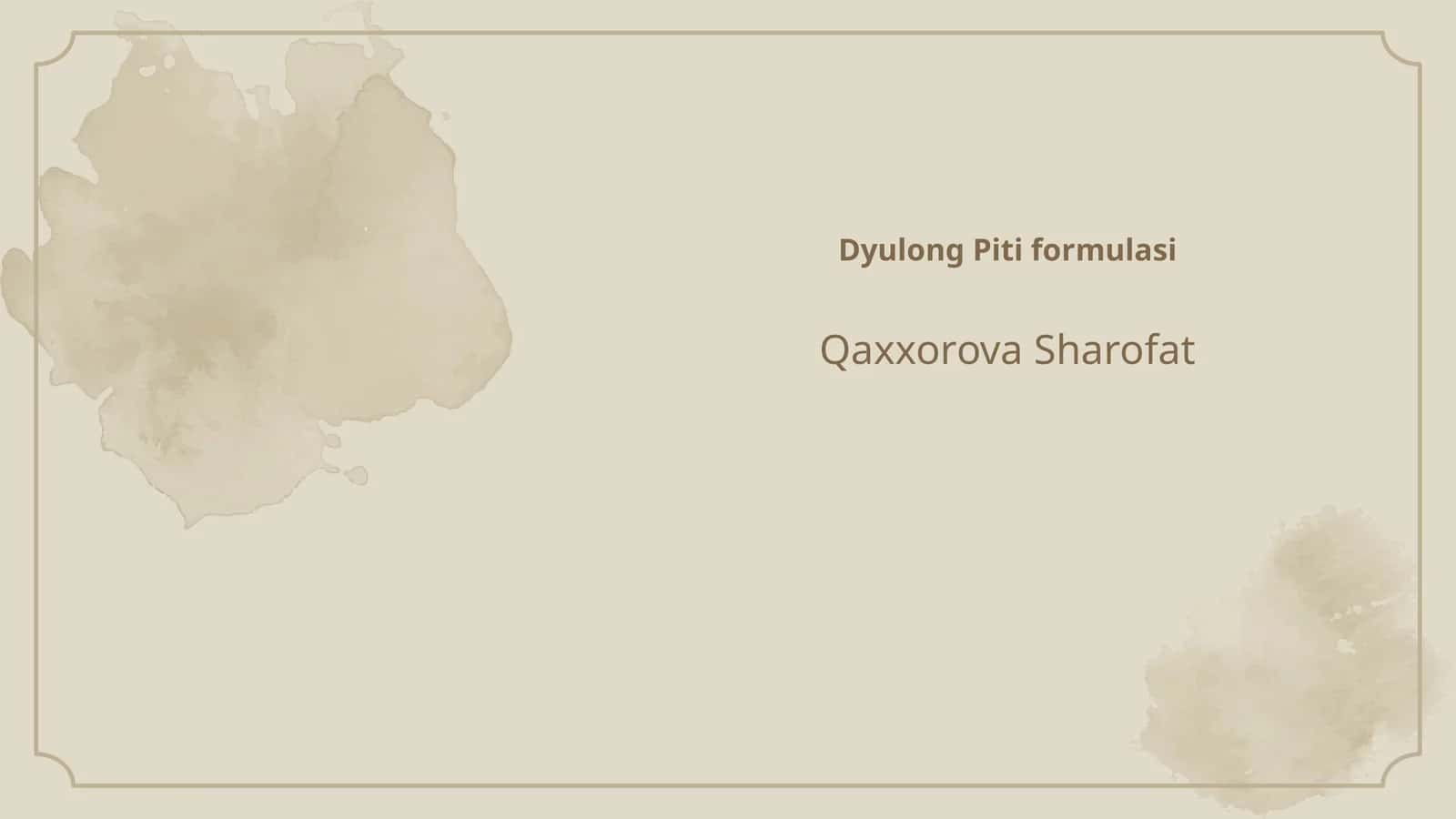 Dyulong Piti formulasi 1
