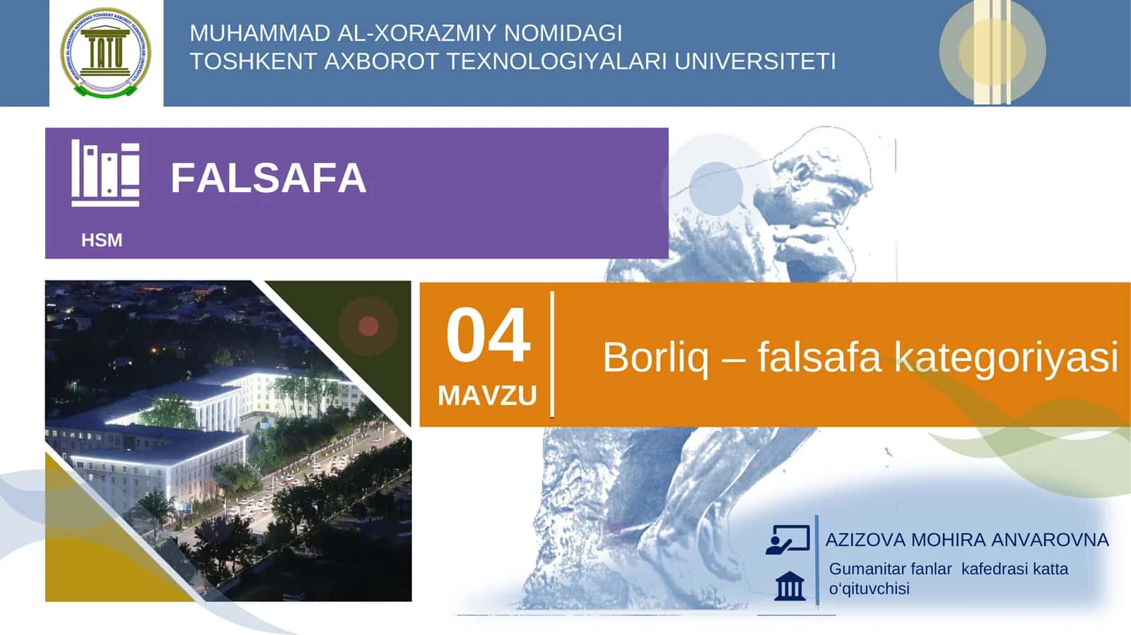 Borliq – Falsafa 1