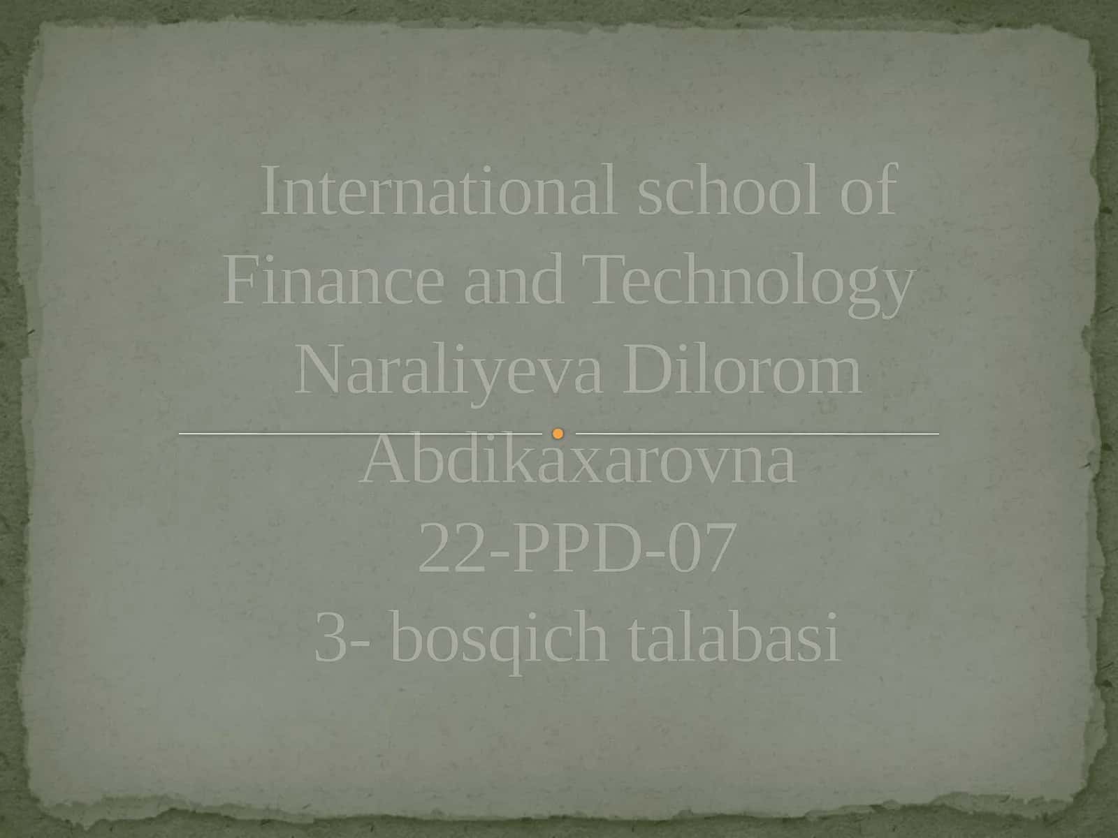 Ma'naviyyuksalishshaxsda qadriyatlarning o'rnini tushuntirish 1