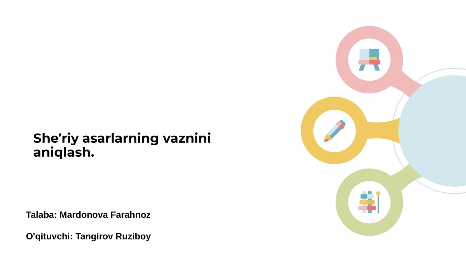 She’riy asarlarning vaznini aniqlash 1