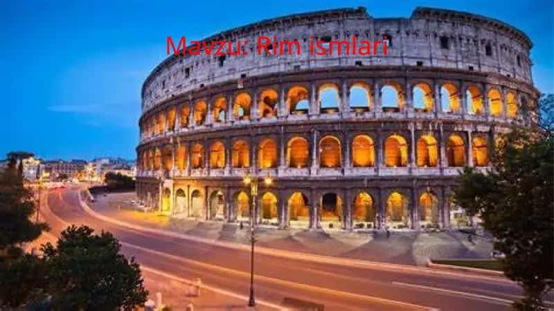 Rim ismlari 1