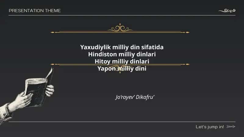 Yaxudiylik milliy din sifatida 1