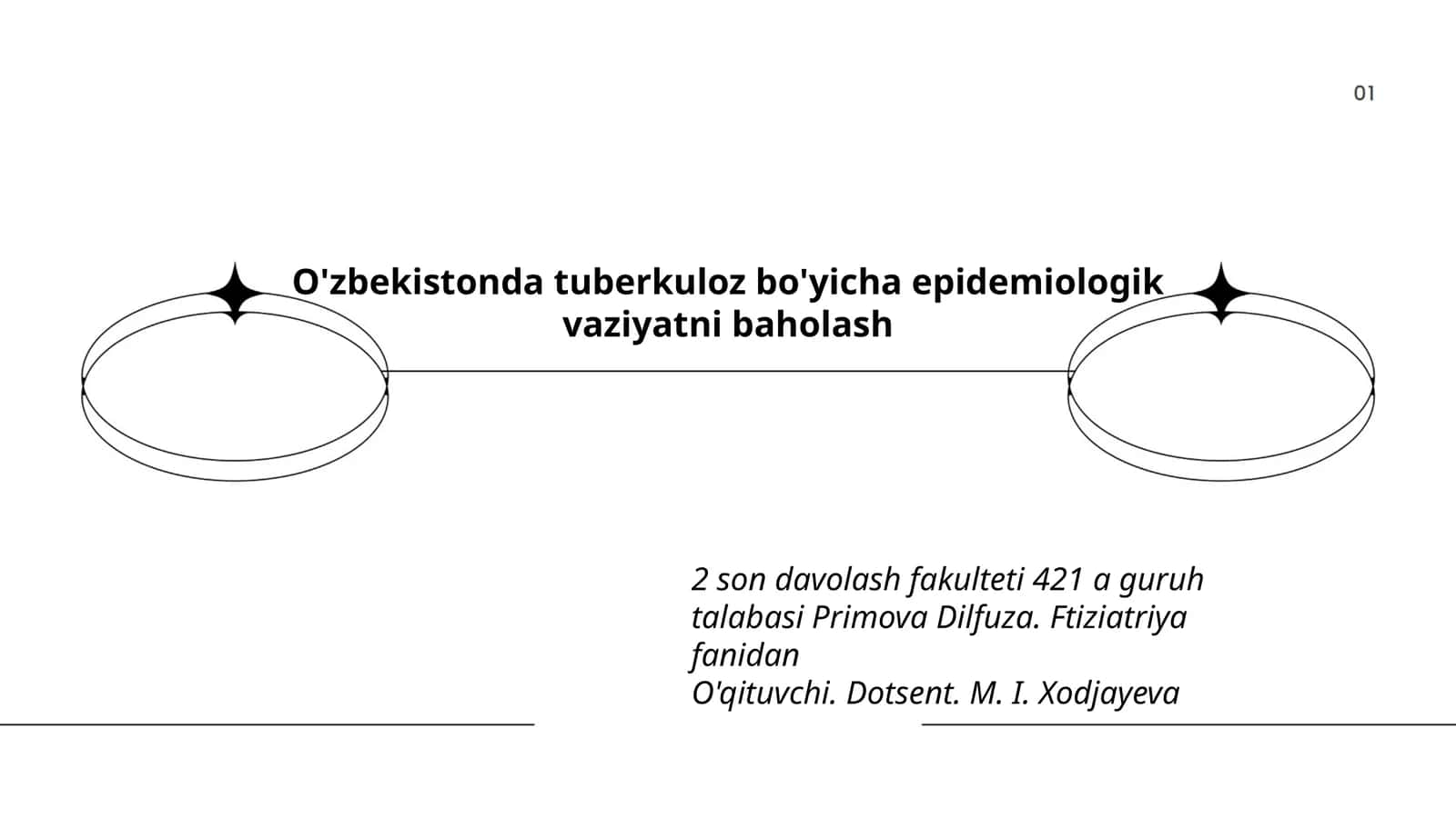 O'zbekistonda tuberkuloz bo'yicha epidemiologik vaziyatni baholash 1
