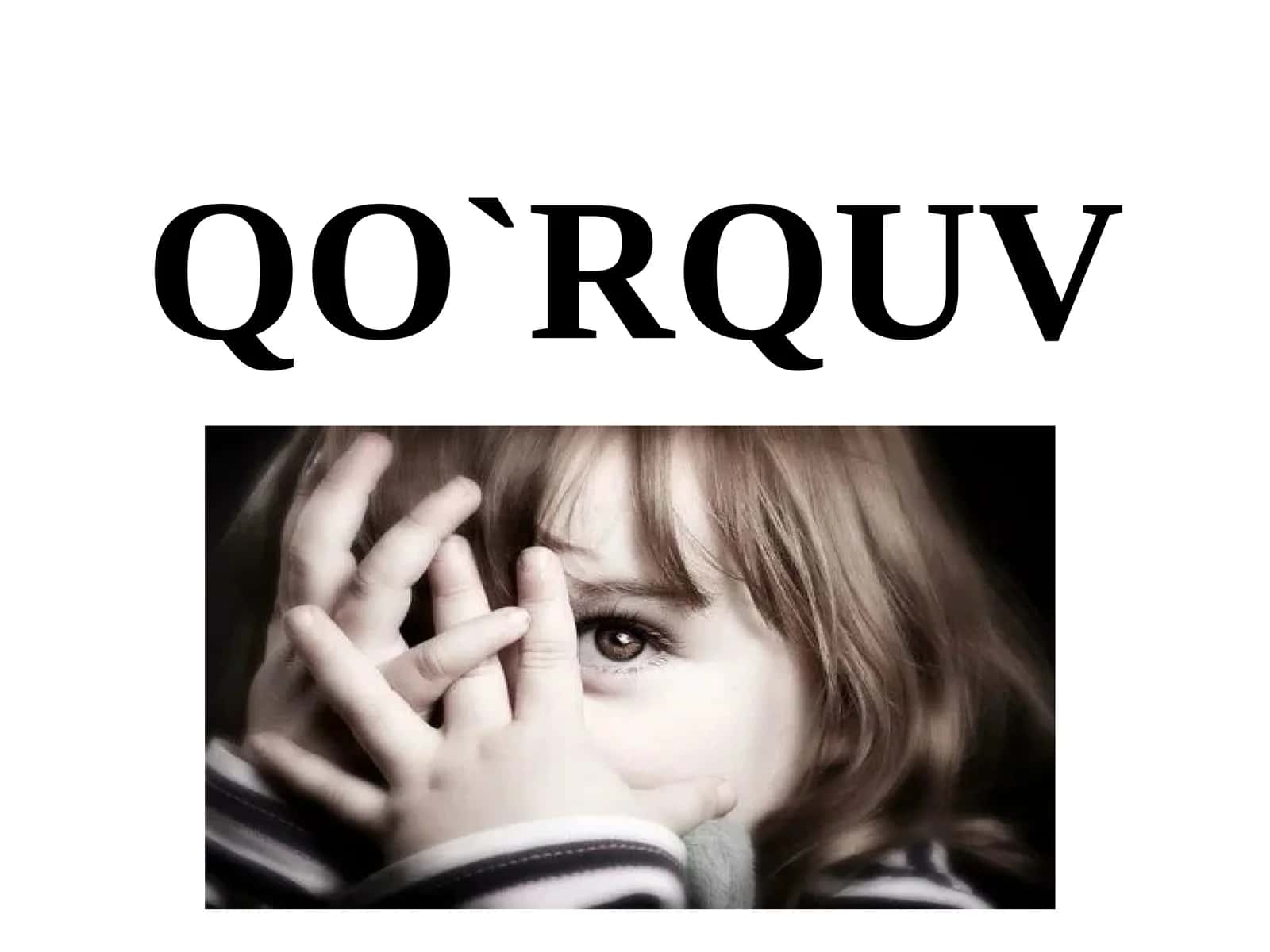 QO`RQUV YIG`LASH APATIYA STUPOR VAHIMA 1