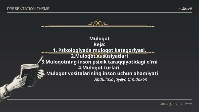 Muloqot 1