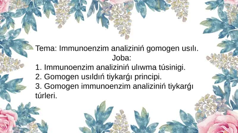 Immunoenzim analiz 1