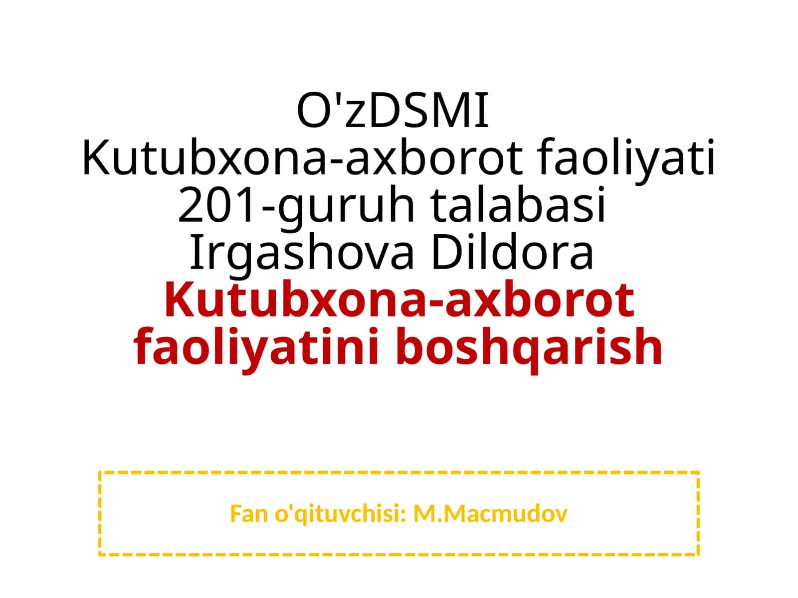 Kutubxona-axborot faoliyatistatistikasi 1