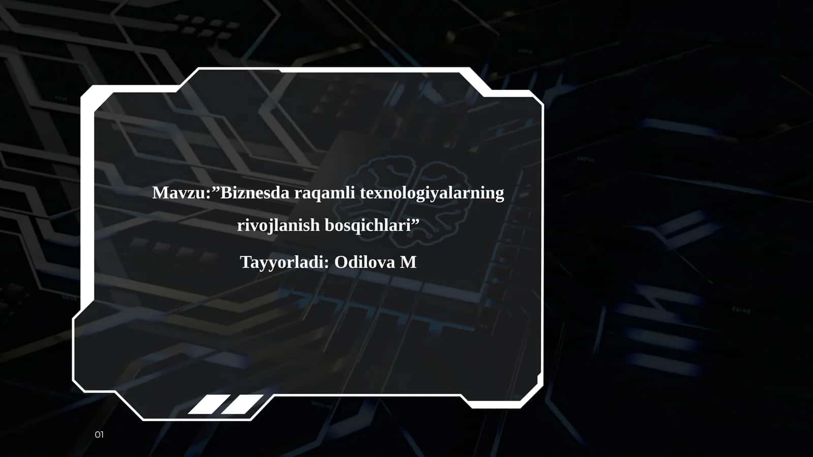 ”Biznesda raqamli texnologiyalarning rivojlanish bosqichlari” 1